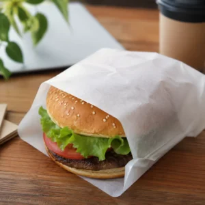 Hamburger Wrapping Paper Bulk Greaseproof PFAS Free Eco